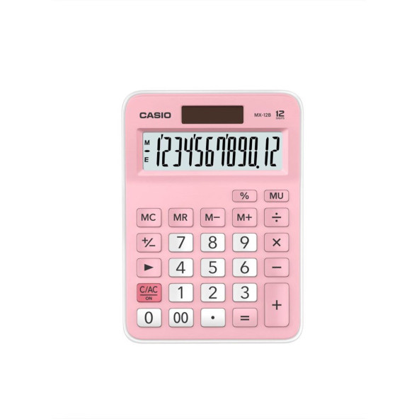 Casio MX-12B-PK 12 Haneli Masaüstü Hesap Makinesi - 2
