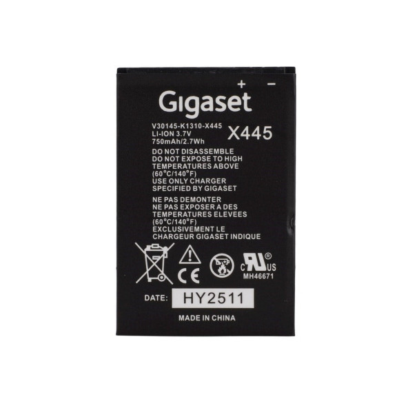 Gigaset X445 Batarya Sl400 / Sl450 / Sl450 Go / Sl780