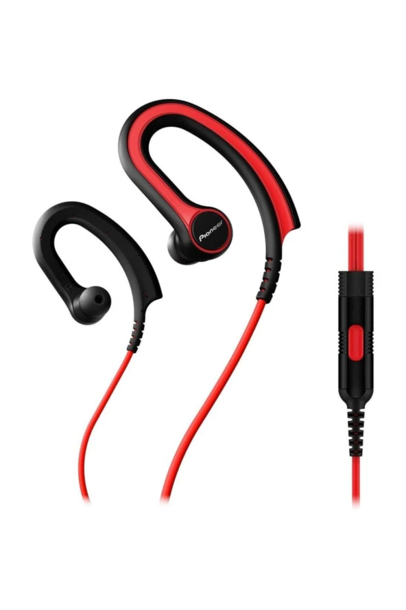 SE-E711T-R Mikrofonlu Kulak Kancalı Kulaklık Kırmızı - 2