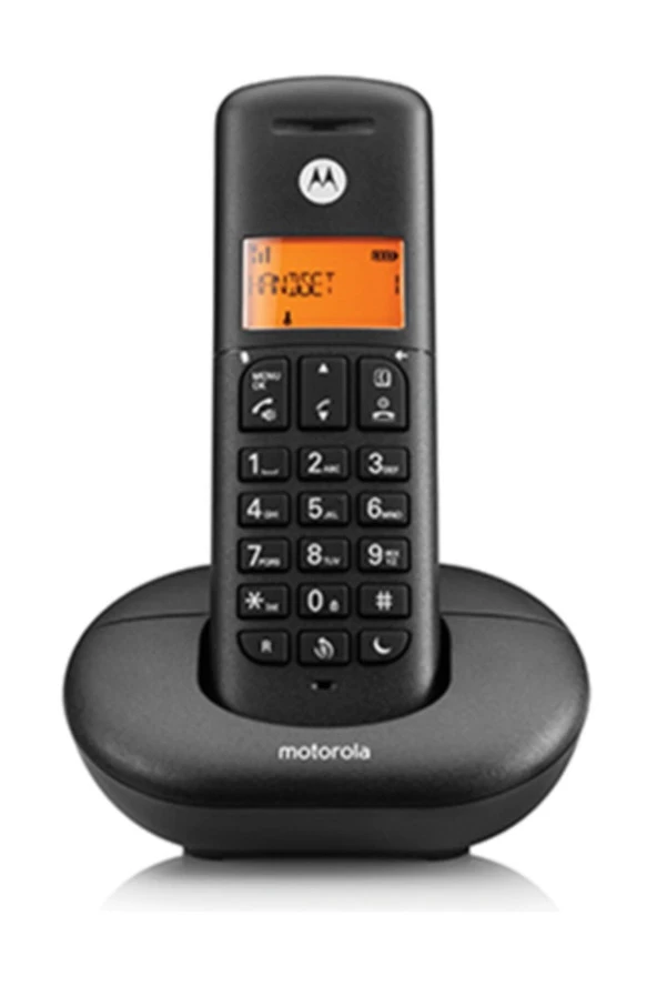 E201 Dect Handsfree Telsiz Telefon Siyah