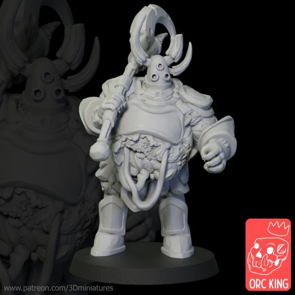 Orc King Patreon Çürük Ordu Örneği Plastik Aparat
