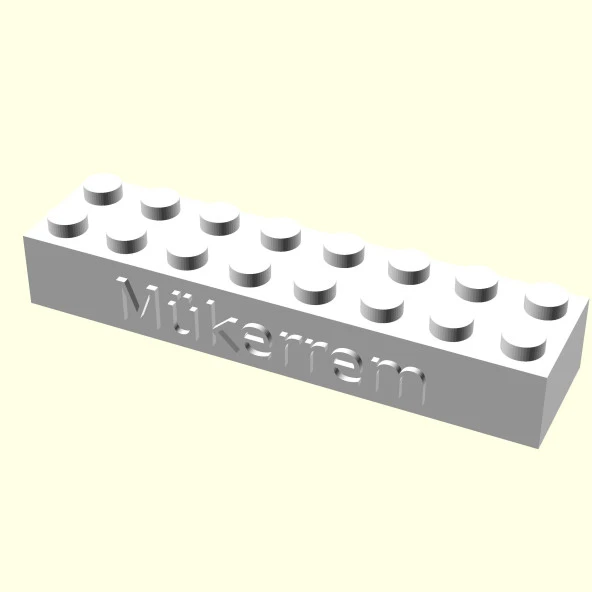 Mükerrem Kişiye Özel Üretim Lego Sevgiliye Oyuncak Eşe Hediyelik Organik Plastikten