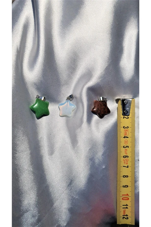 Aventurin Yıldız Kesim Doğal Taş Kolye - 2