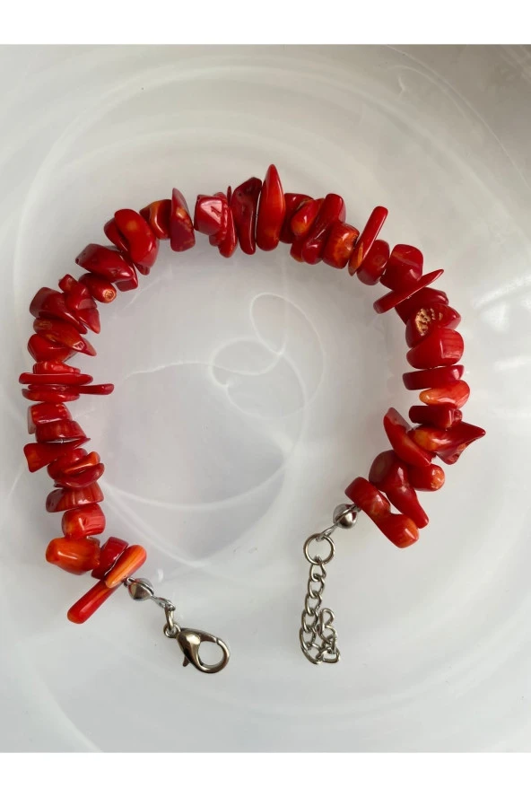 Mercan Doğal Taş Bileklik - 2