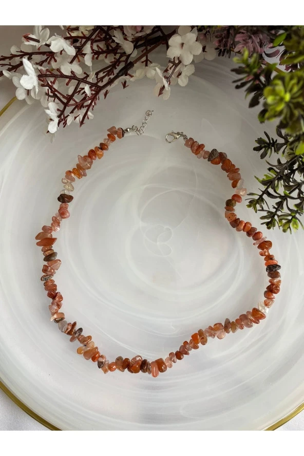 Akik Doğal Taş Kolye