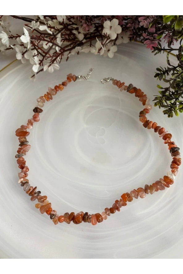 Akik Doğal Taş Kolye - 2