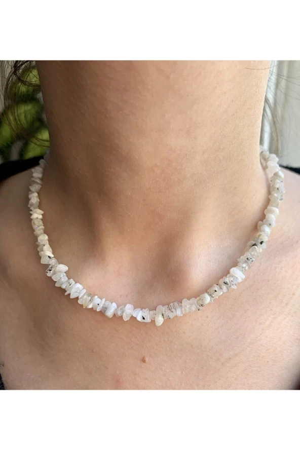 Doğal Taş Aytaşı Doğal Kırık Taş Kolye Kilo Verme Taşı