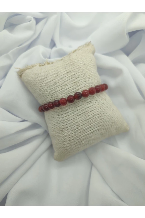 Kırmızı Akik Doğal Taş Bileklik - 2
