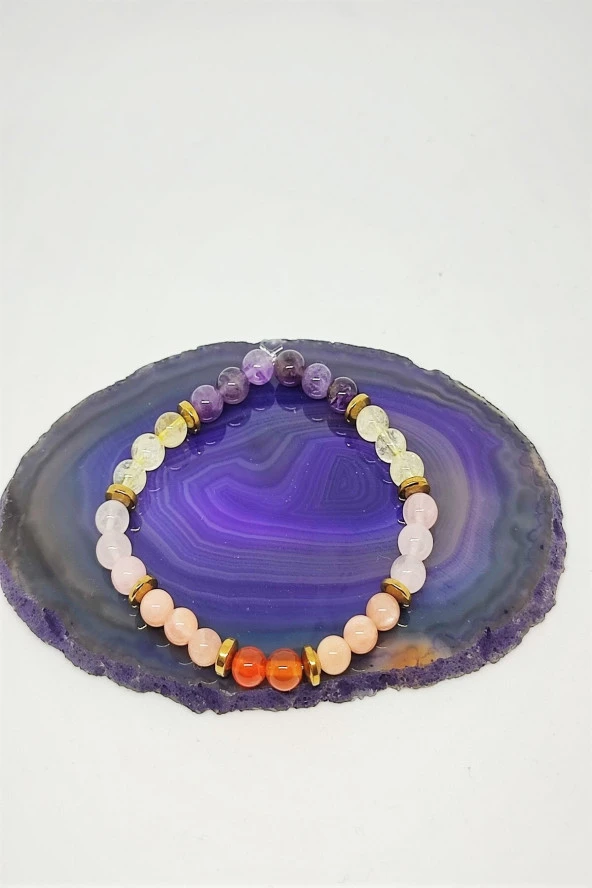 Sertifikalı 6 Mm Koç Burcu Doğaltaş Bileklik - 2