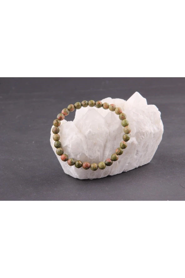 Unakit Doğal Taş Bileklik 6 Mm