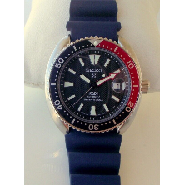 Seiko Prospex PADI SRPA 4R35-01Y0 Otomatik Siyah Erkek Kol Saati Diver 200 m - Resim 8