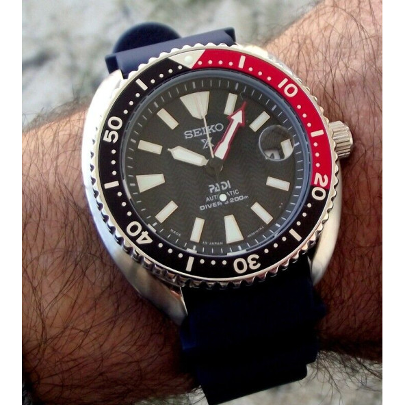 Seiko Prospex PADI SRPA 4R35-01Y0 Otomatik Siyah Erkek Kol Saati Diver 200 m - Resim 11
