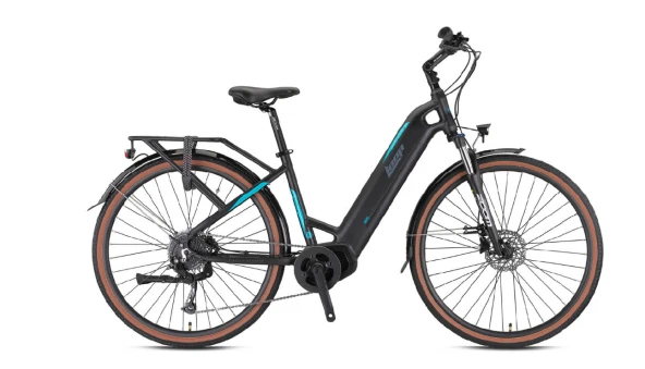 28J LOOP COMMUTER 9V HD ELEKRİKLİ BİSİKLET - SİYAH TURKUAZ - 45 Kadro ürün görseli