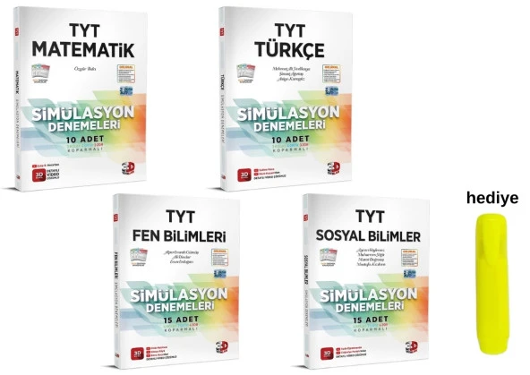 3D Yayınları Tyt Matematik Fen Türkçe Sosyal Simülasyon Deneme Seti ürün görseli