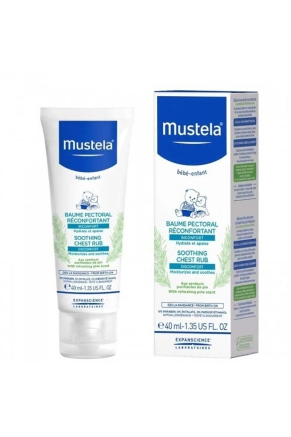 MUSTELA Soothing Chest Rub 40Ml | Yatıştırıcı Göğüs Balsamı