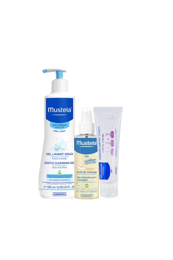 MUSTELA Bebek Günlük Çözüm Seti  Büyük Boy