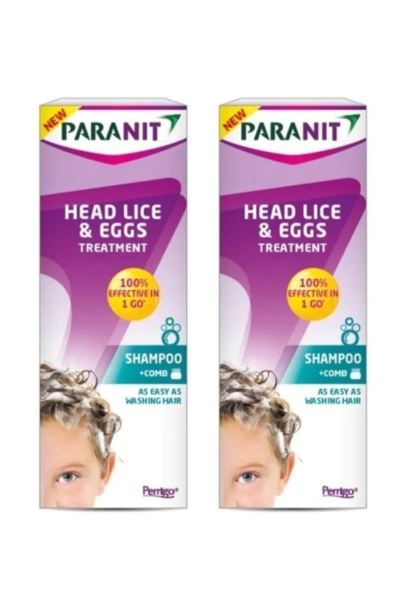 PARANİT Baş Biti Ve Sirke Tedavisi Şampuanı 100 Ml-2 Adet-Skt:10/2025