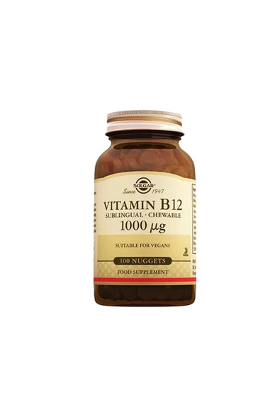 SOLGAR Vit B- 12 1000Mcg 100 Tablet