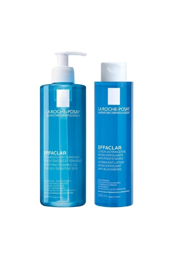 LA ROCHE POSAY Effaclar Yağlı Ciltler Için Nazik Temizleyici Ve Gözenek Sıkılaştırıcı Set