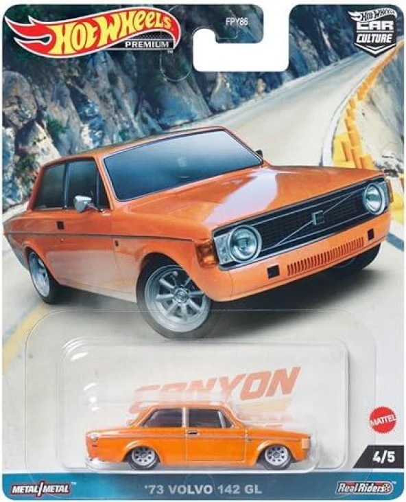 Hot Wheels Premium 73 Volvo 142 GL 4/5 Model Araba