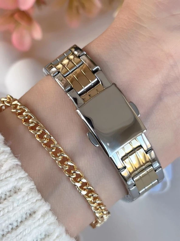 FC.136001.M04 Ferrucci Kadın Kol Saati Çelik Kordon 3 Atm Kararma Renk Atma Yapmaz+Bileklik - Resim 3