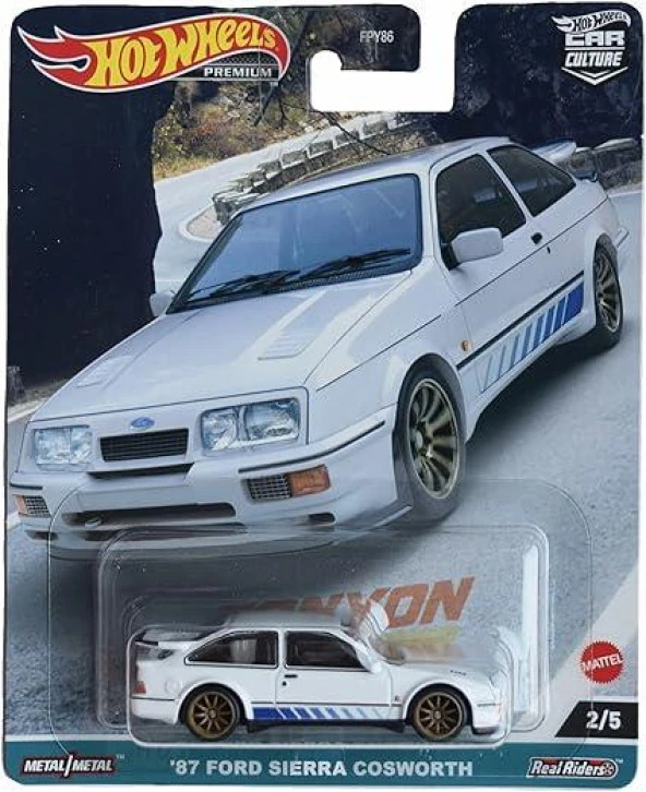 Hot Wheels Premium 87 Ford Sierra Cosworth 2/5 Model Araba