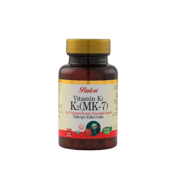 Balen Vitamin K2 (MK 7) D3 450 Mg 60 Kapsül