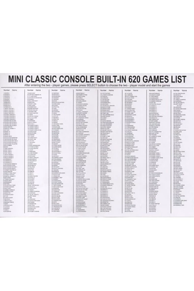 ATARI Retro Mini 620 Game 620 Oyunlu Klasik Televizyon Atarisi - 3