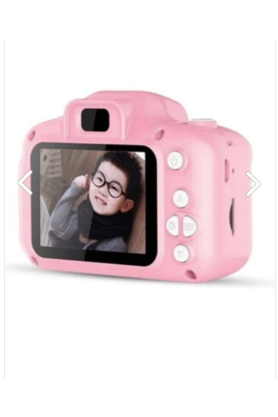 OnDİTech Mini Çocuk Kamerası 1080p Hd Video Çekim Kalitesi Cmr9 Dijital Fotoğraf Makinesi Pembe - 2