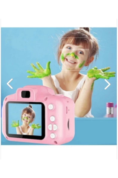 OnDİTech Mini Çocuk Kamerası 1080p Hd Video Çekim Kalitesi Cmr9 Dijital Fotoğraf Makinesi Pembe - 4