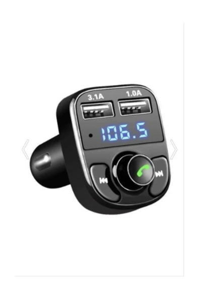 Kingboss Xx-51 Multifuntion Wireless Car X8 Araç Fm Transmitter Bluetooth Usb Mp3 Sd Kart