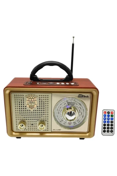 GLR Nostalji Radyo Bluetooth Ho Parlör M-110bt Usb - Sd Kart