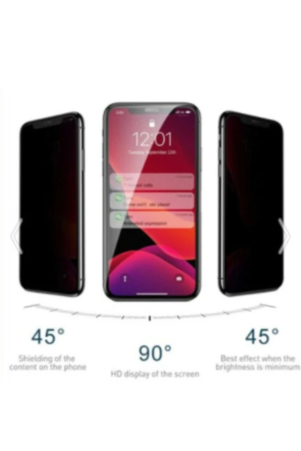 Apple Iphone 11 (6.1) Kavisli Gizlilik Filtreli Hayalet Ekran Koruyucu - 2