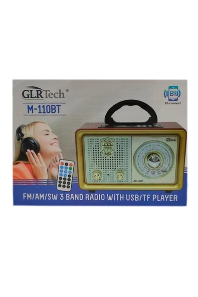 GLR Nostalji Radyo Bluetooth Ho Parlör M-110bt Usb - Sd Kart - 4