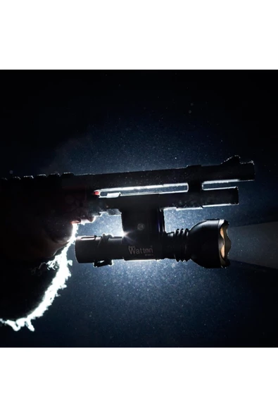 Black Watton Orjinal 600 Lümen Tx6 Şarjlı Özel Avcı Feneri Watton Wt-253 Faturalı Garantili Orijinal ürün görseli
