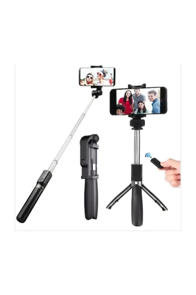 OKMORE Selfie Stick 360 Derece Dönen Bluetooth Tripod L01 - 2