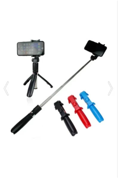 OKMORE Kablosuz Kumandalı Telefon Selfie Çubuğu Monopod Ayaklı Tripod Bluetooth - 3