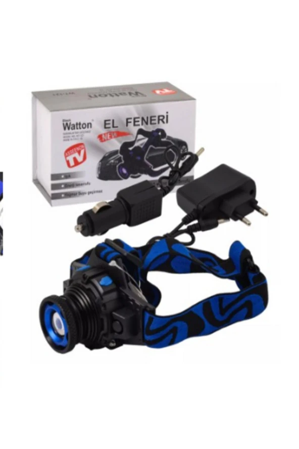 Watton Wt-121 Q5 Şarjlı Mercekli Kafa Feneri - 4