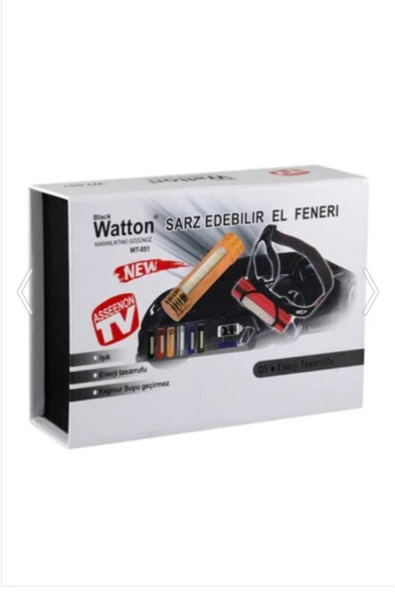 Watton Wt-051 Yeni Nesil Powerbank Şarjlı Kafa Feneri - 3