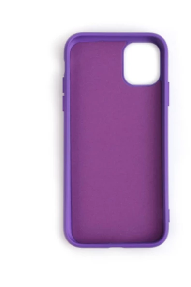 SHOPLİNE Iphone 11 Cappy Lansman Silikon Mor Kılıf - 2