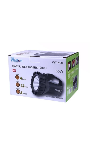Watton Wt-400 Şarjlı 50 W Projektör - 3