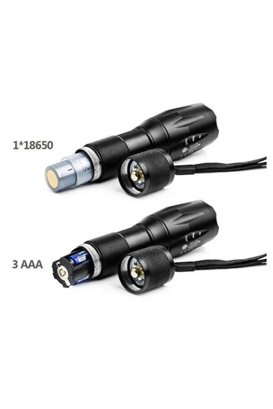 Watton Wt-610 Beyaz,sarı Ve Mor Renk Aydınlatma Q5 Led Fener - 3