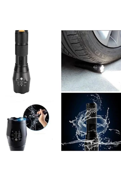 Watton Wt-610 Beyaz,sarı Ve Mor Renk Aydınlatma Q5 Led Fener - 2