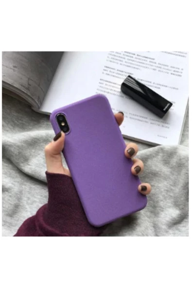 Teknoloji Adım Iphone 7 / 8 Yumuşak Dokulu Mor Kılıf - 2