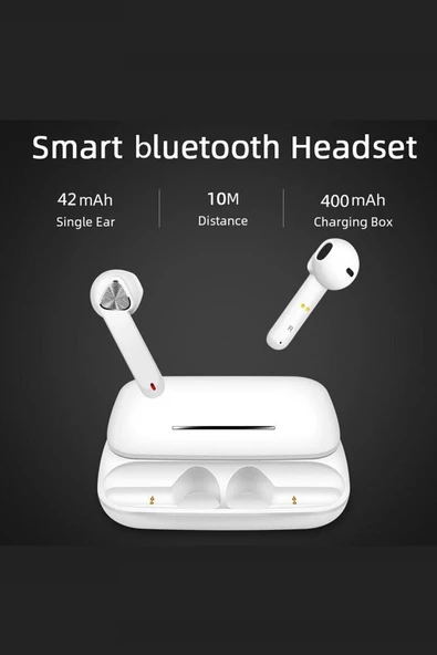 GLRTech Xiaomi Redmi Note 9 Pro Uyumlu True Wireless Pembe 5.0 Kızaklı Bluetooth Kulaklık - 5