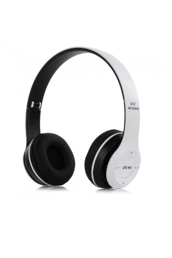 Bluetooth Kulaklık Mp3 Fm Solo 2 Beats Model Kulaküstü - P47 Beyaz