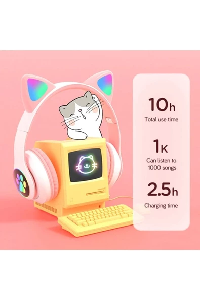 MOBAX Bluetoothlu Işıklı Eba Uzaktan Eğitim Oyuncu Kulaklığı 28 - 6