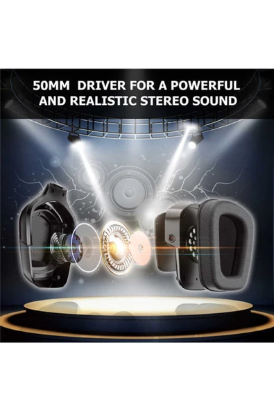 Onikuma Gaming K20 Oyuncu Kulaklık Mikrofonlu Işıklı K20 Gaming Kulaklık - 5