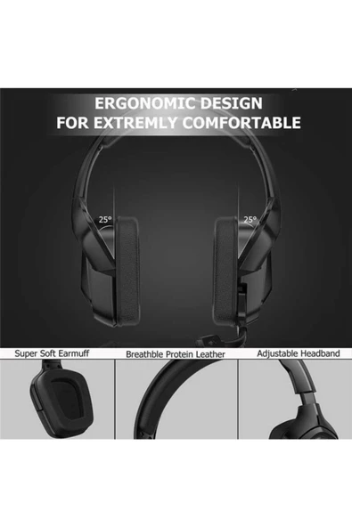 Onikuma Gaming K20 Oyuncu Kulaklık Mikrofonlu Işıklı K20 Gaming Kulaklık - 6