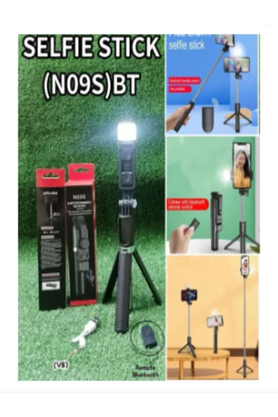 ONREZ Bluetooth Uzaktan Kumandalı Uzatılabilir Alüminyum Selfie Çubuğu (N09S) - 4